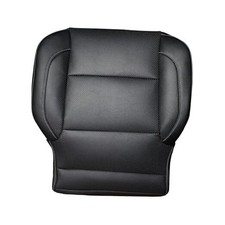 Driver or Passenger Side Bottom Replacement Leather Seat Cover Black