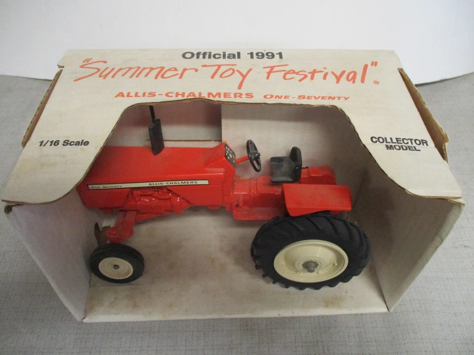 Allis Chalmers Model 170 Toy Tractor "1991 Summer Toy Festival" 1/16 Scale, NIB - Image 2 of 4