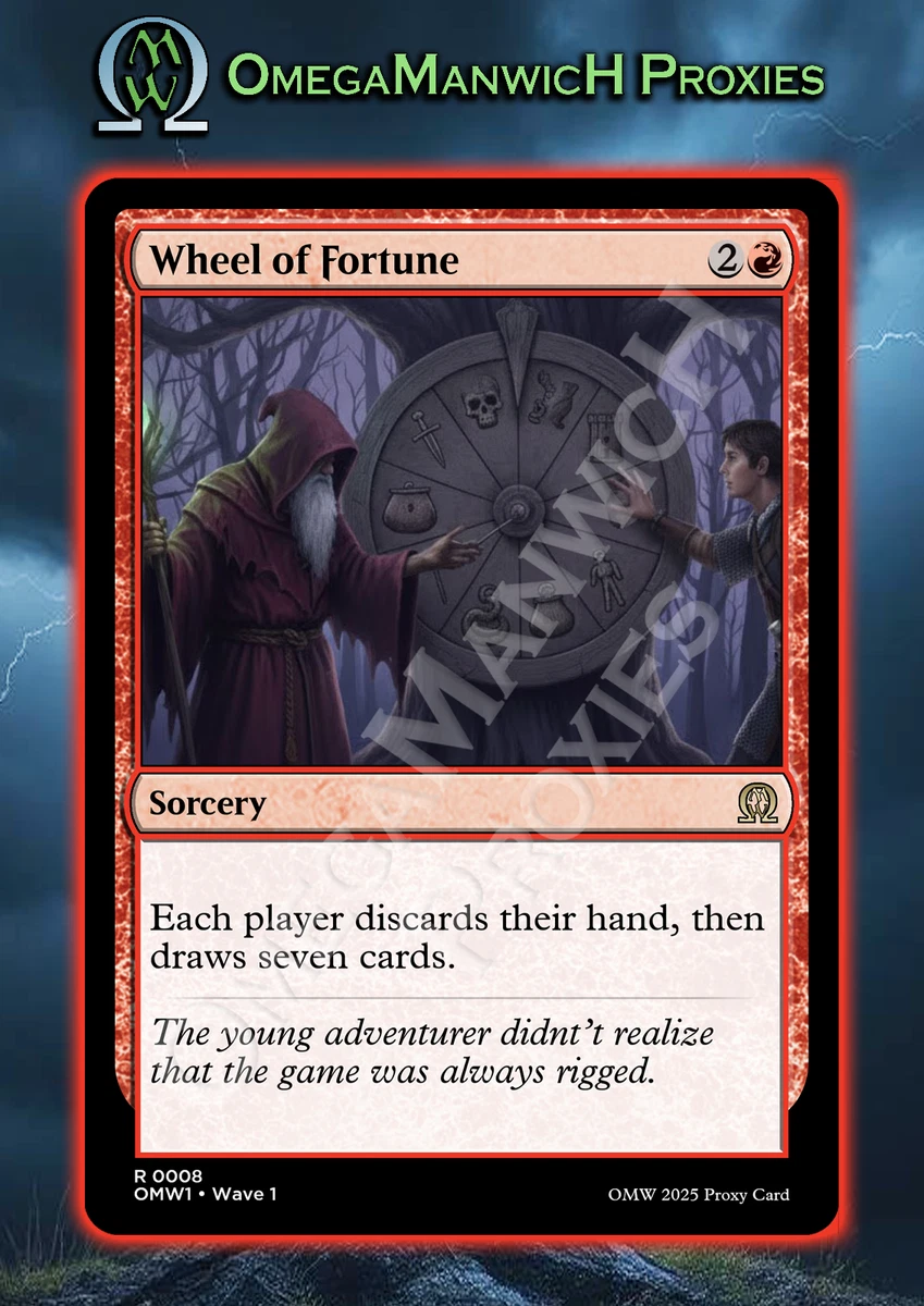 Wheel Of Fortune In Individual Magic: The Gathering Cards for sale