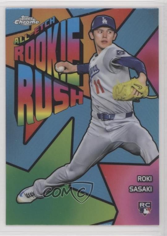 2025 Topps Chrome All-Etch Rookie Rush Roki Sasaki #CERR-10 0ik2