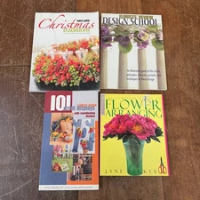 Flower Arranging Books Lot Florist Design School Christmas Traditions