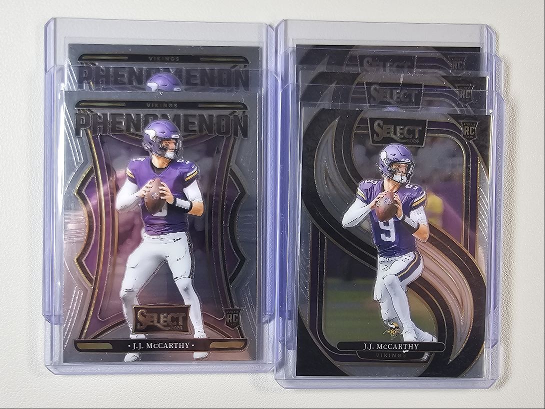 [5] J.J. MCCARTHY 2024 SELECT PREMIER LEVEL PHENOMENON ROOKIE RC Q4561