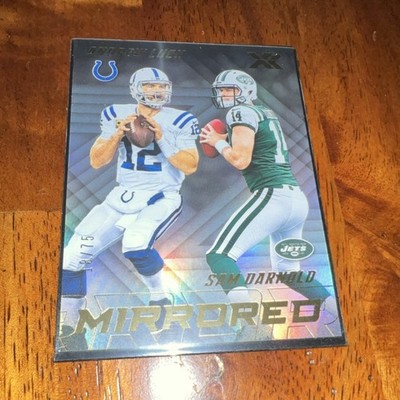 Panini XR 2018 Mirrored Andrew Luck Sam Darnold Rookie M-3 /75 Colts Jets