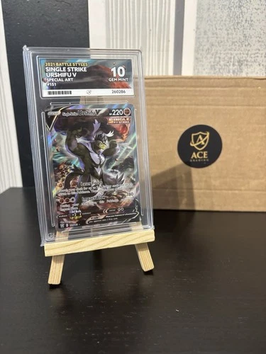 Pokémon TCG 2021 Battle Styles Single Strike Urshifu V 151/163 Ace 10 GEM MINT.