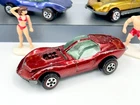 Vintage Johnny Lightning Topper 1969 Red Custom Mako Shark - White Int., Good!