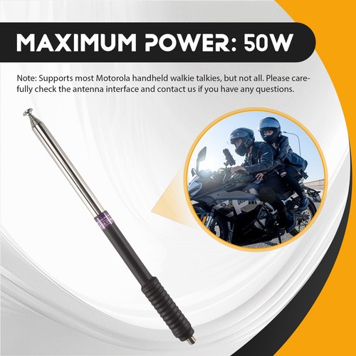 Walkie Talkie Gain Telescopic Antenna VHF for GP328 GP300 GP88 GP340 GP3386603 - Zdjęcie 6 z 7