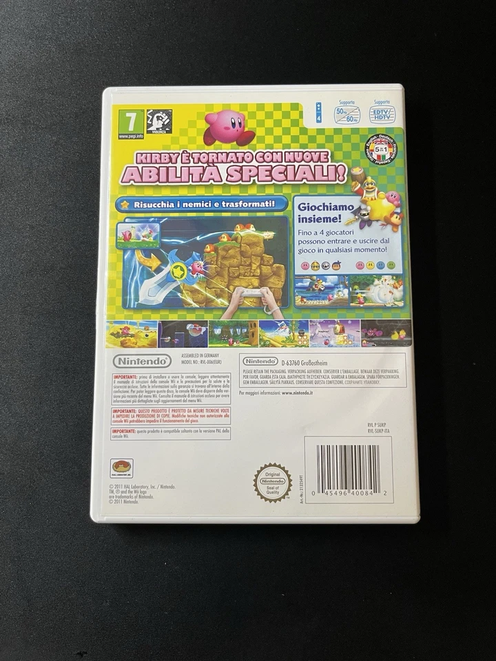 Kirby's Adventure Wii, Wii U Nintendo - COMPLETO - ITA - Spedizione Tracciata - Immagine 2 di 4