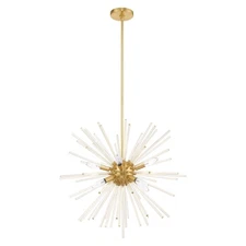 Livex Lighting - Utopia - 8 Light Pendant-Satin Brass Finish    -Traditional