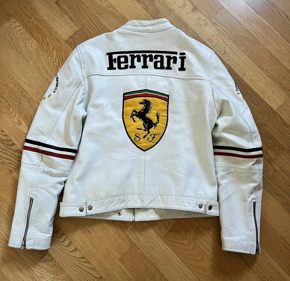 Ferrari Michael Schumacher Edition Leather Jacket for F1 Fans, Original Leather. - Image 3 of 4