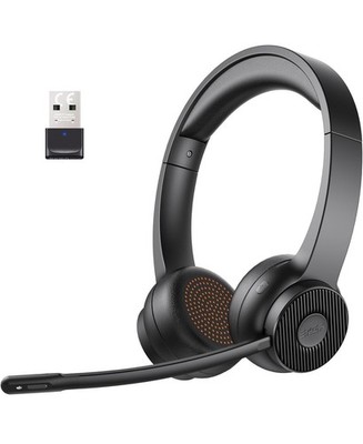 EKSA H16 Wireless Headset mit Mikrofon, Bluetooth 5.2, 55H Akku, Noise Cancelling