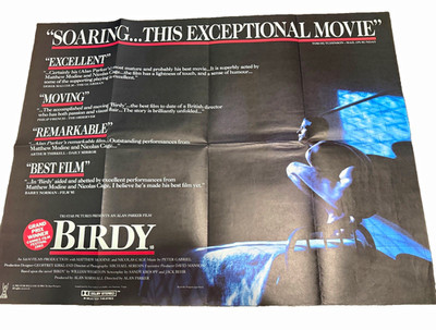 Original Vintage Movie Poster BIRDY (1984) UK Quad Folded - Nicolas Cage