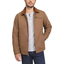 Wrangler - Men's Workwear Jacket - Quilted Lining Corduroy Collar - Brown - XL