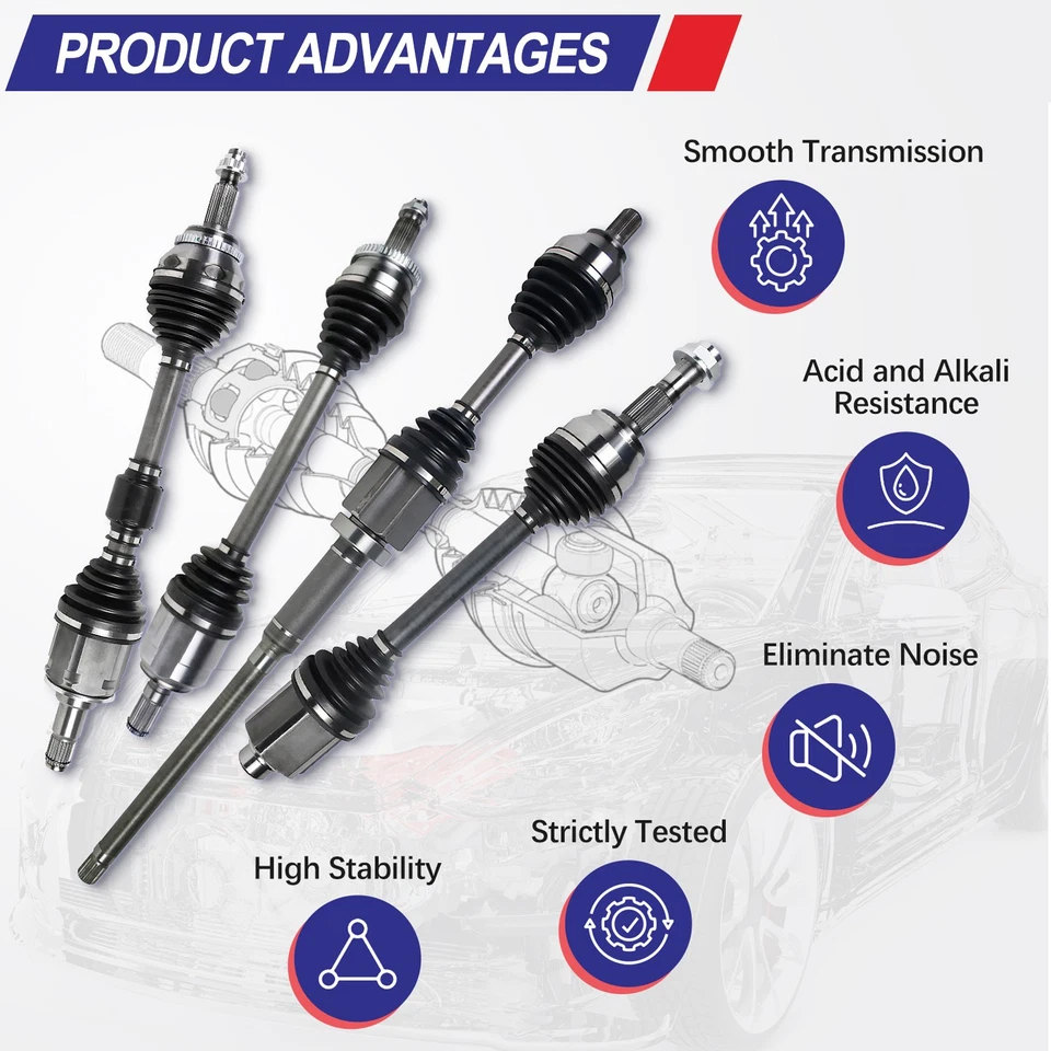 Front Pair CV Axle Shaft for 2003 2004 2005 2006-2008 Toyota Corolla Auto OEM - Imagem 2 de 4