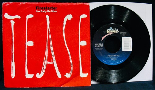 TEASE~Firestarter+Baby Be Mine~Funk & Soul 45 + Picture Sleeve~EPIC #34-05789