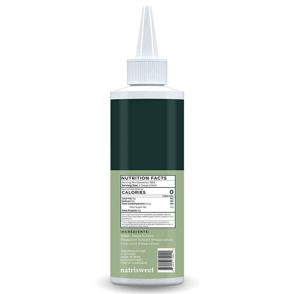 NatriSweet Stevia Liquid Drops, 8 fl oz, Zero Calories & Carbs, 1823 Drops - Image 2 of 4