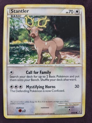 Stantler 64/95 HGSS Unleashed Pokemon Karte NM #372A