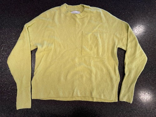 Pistola Revolve Light Green Sweater Cotton Cashmere Blend Oversized XS