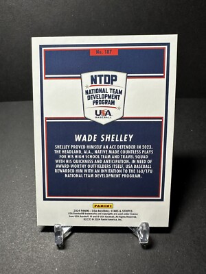 2024 Panini USA Stars & Stripes Opening Day #187 Wade Shelley | eBay