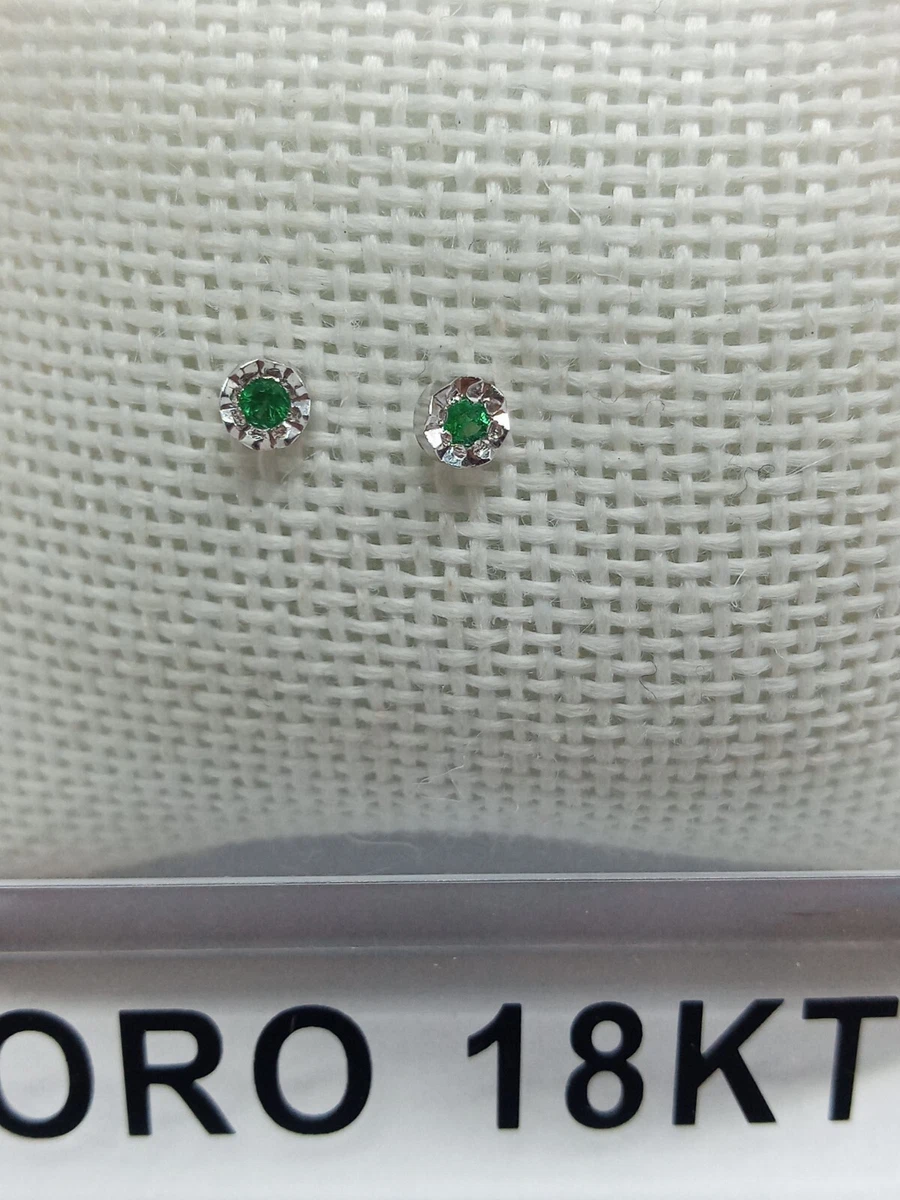 Boucles D'oreilles En Or Blanc Avec Diamant Et Perle Naturelle 6.5mm - Marque Recarlo - Neuf Avec étiquettes