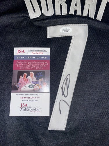 Kevin Durant Signed Brooklyn Nets Jersey Superstar NBA Champ JSA - Picture 2 of 4