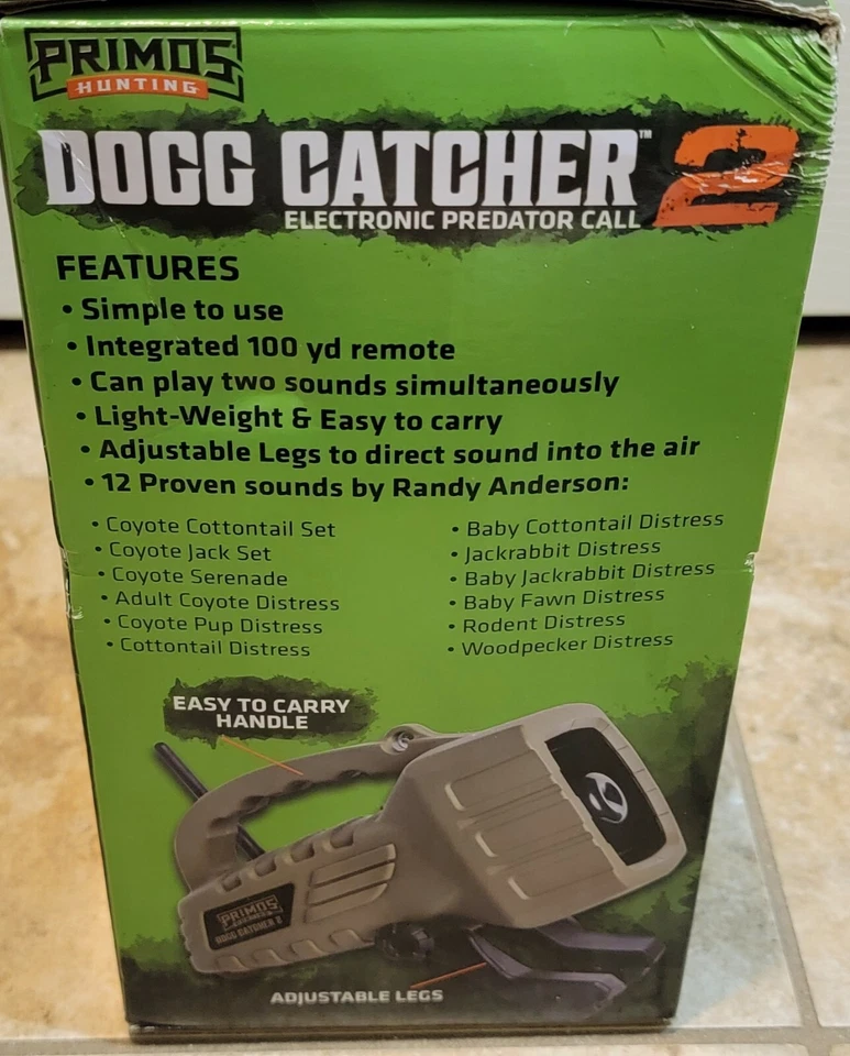 Primos 3851 Dogg Catcher 2 Electronic Predator Caller 12 Sounds W/ Remote NEW - Image 4 of 4