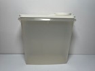 Tupperware Cereal keeper clear base white top with pourer #469-13
