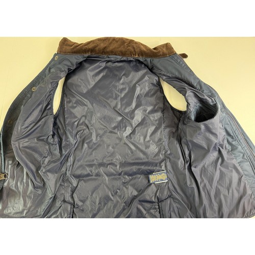Polo Ralph Lauren Men's Quilted Vest Navy Blue Zip Up Snap Corduroy Trim Size S - Picture 5 of 12