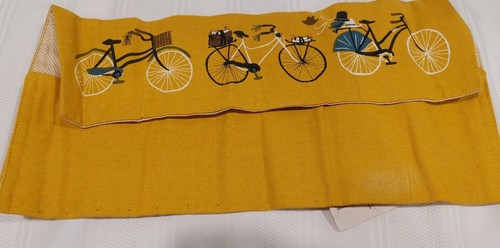 Danica Pencil Roll Bicicletta Roll Up 11 Slots Pen Pencil Brush Case Yellow - Picture 3 of 10