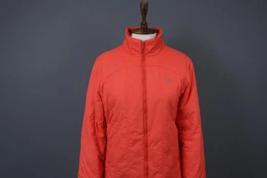 Lacoste Pink Long Sleeve Full Zip Logo Quilted Jacket Size 42 - Image 2 of 4