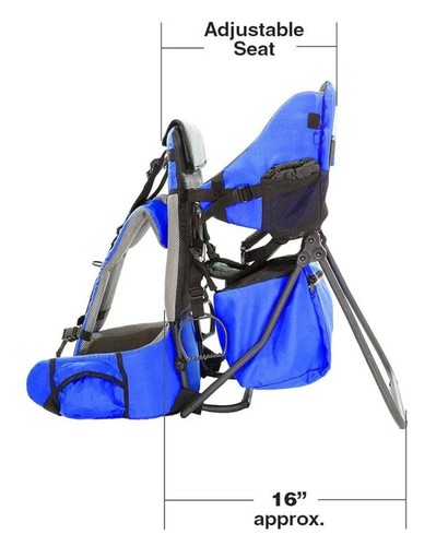 New! ClevrPlus Cross Country Child Carrier Baby/Todd Backpack BLUE~NIB CRS600211 - Picture 7 of 19