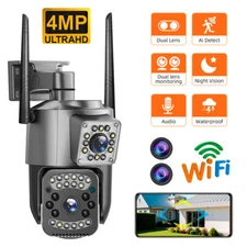 KERUI 4MP Security Camera Dual Lens Wireless WiFi 360° PTZ Audio Home Outdoor US