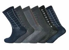 Men New Design Big Foot Smart Office Suit Easy Grip Colored Stripe Socks M782