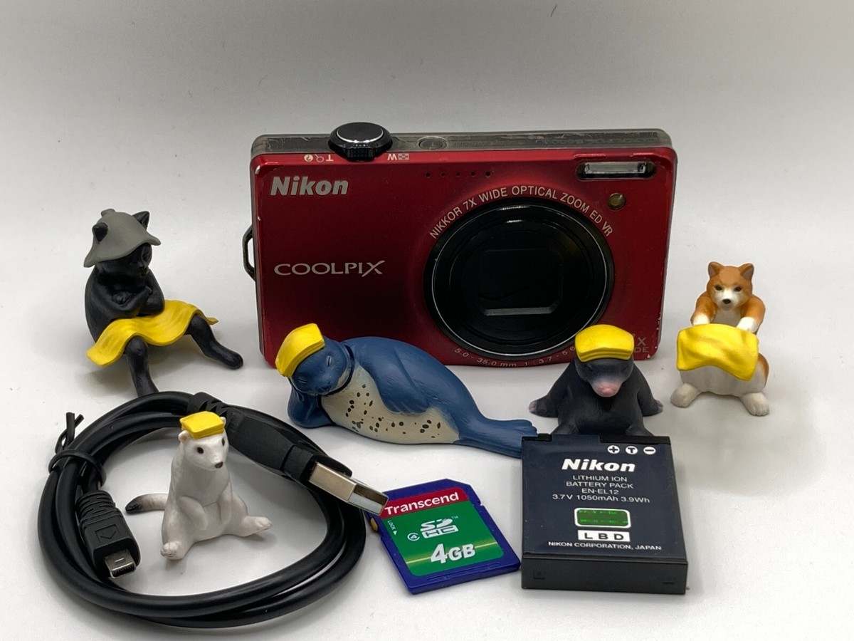 Nikon COOLPIX S6000 14.2MP Digital Camera - Red from japan