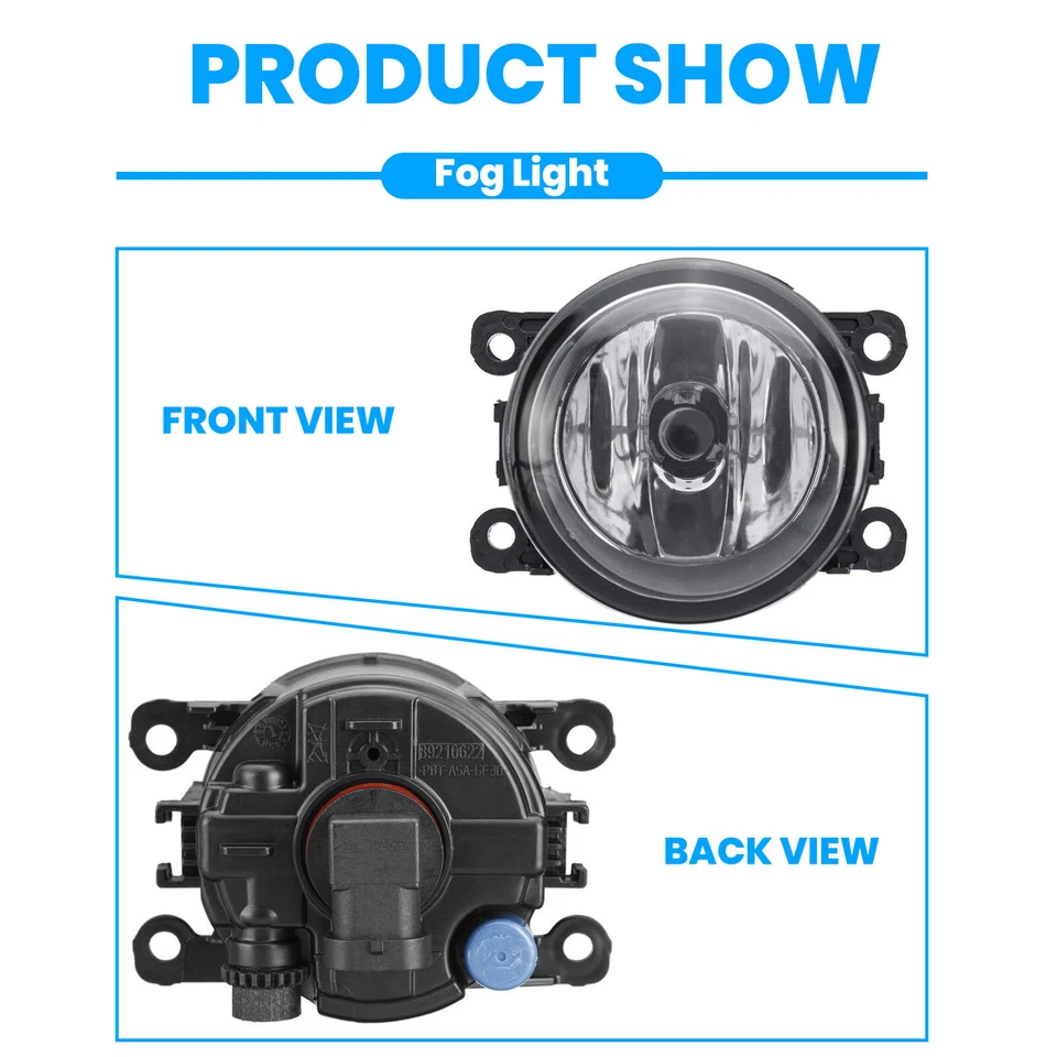 Faros antiniebla para parachoques Jeep Compass 2017-2020 bombilla H11 lente transparente derecha e izquierda Foto 2 de 4