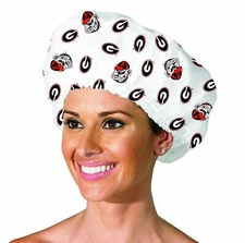 UNIVERSITY OF GEORGIA BULLDOGS Shower Cap Collegiate College Bonnet