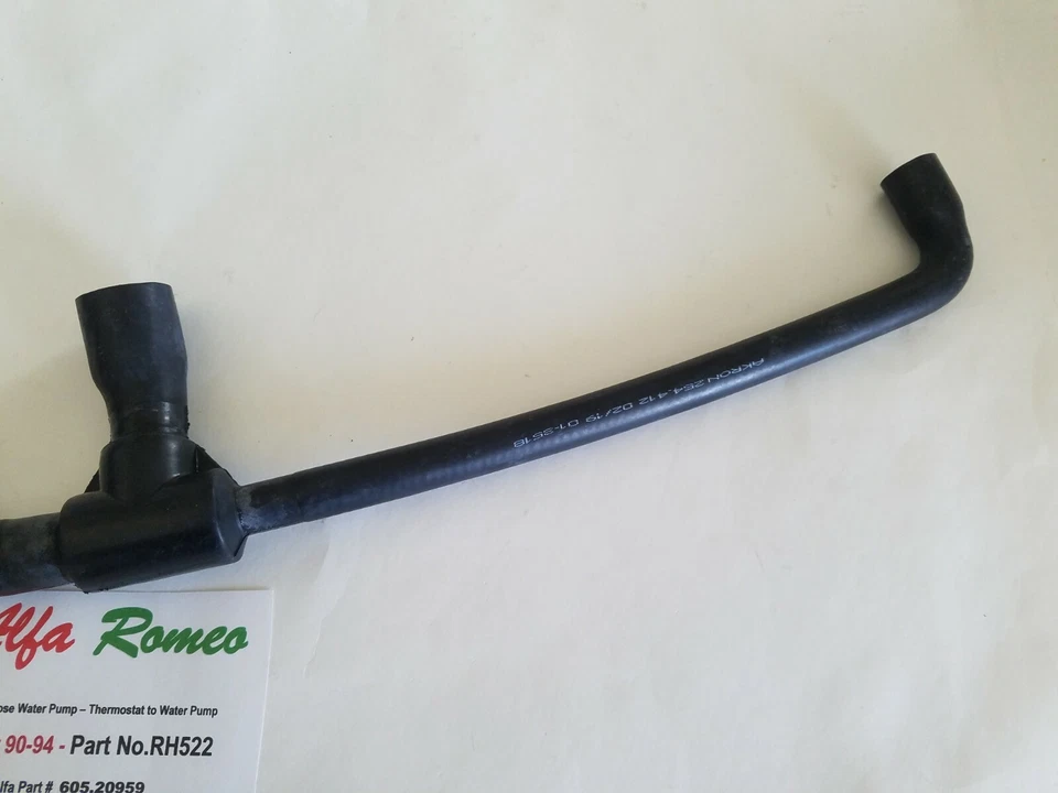 Alfa Romeo Spider 1990-1994 Bypass Hose - Thermostat to Water Pump - RH522   - image 4 of 4
