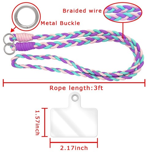Fashion Hands-Free Lightweight Stylish Neck Strap 3ft for Samsung,LG,Apple,Canon - 第 2/5 張圖片