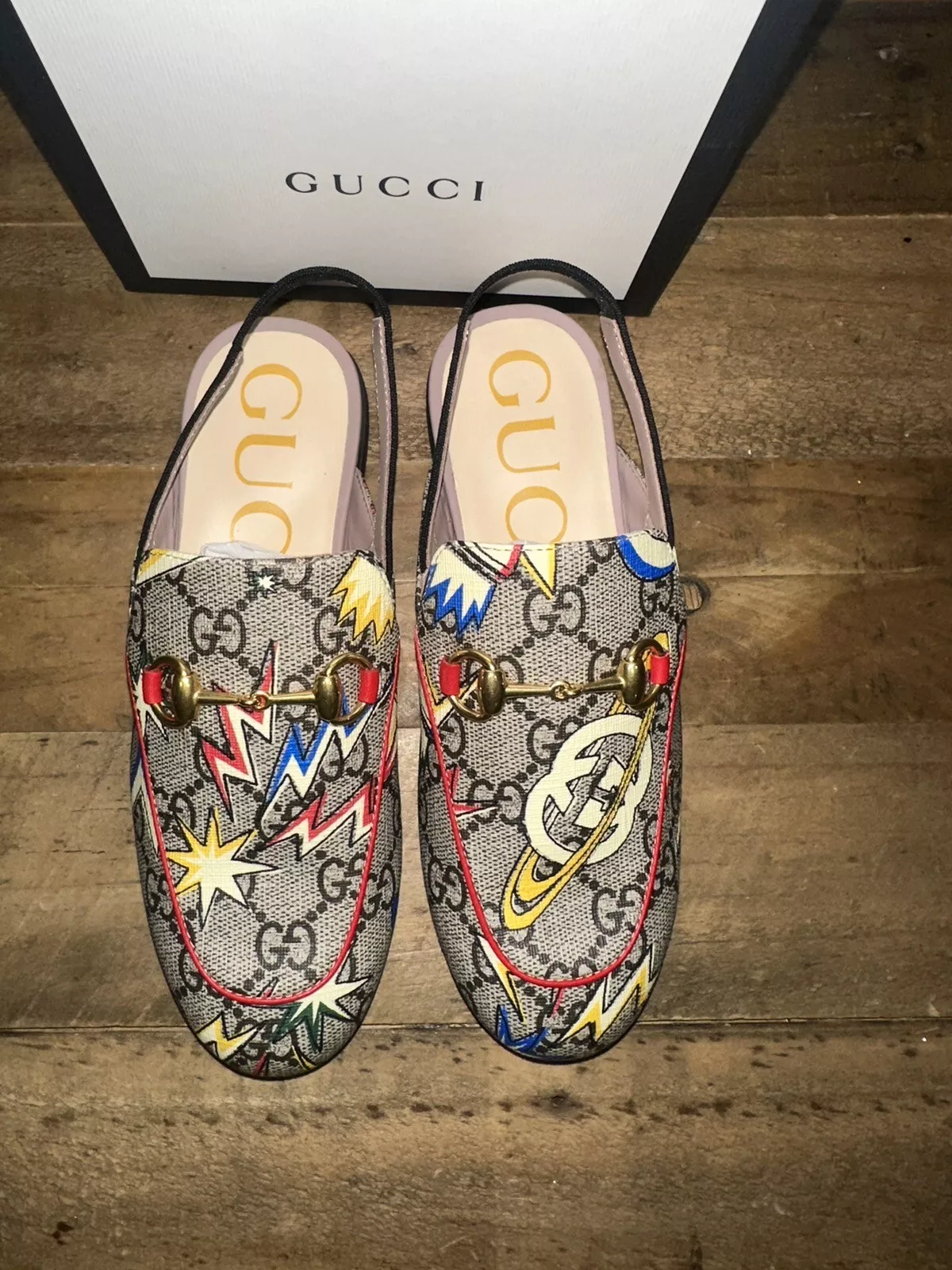 Chaussures Gucci GG Supreme Children Princetons 32 (US 13,5)