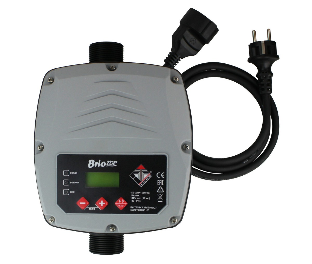 Produktbild von Italtecnica BRIO TOP 2.0 – Elektronischer Druckschalter Für Pumpen, Digital & Smart!