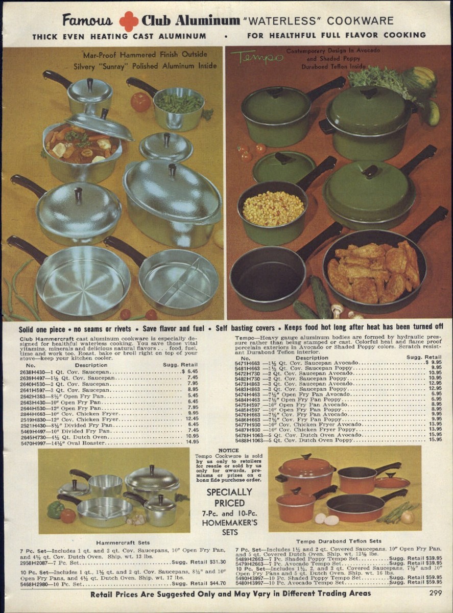 1968 PAPER AD 2 PG Club Aluminum Black Magic Turquoise Hammered