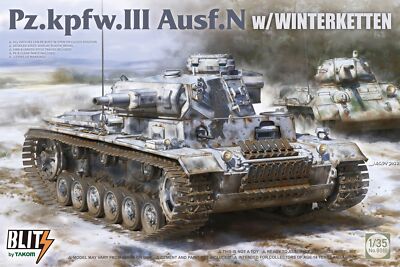 TAKOM 8011 1/35 Pz.Kpfw.III Ausf.N w/WINTERKETTEN MODEL KIT