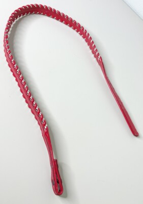 Fisher Sz 32 Red Silver Rolled Edge Belt Leather Western USA  display picture 2