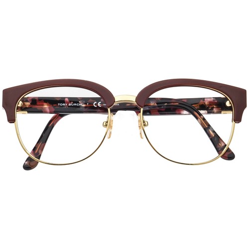 Tory Burch Sunglasses Frame Only TY 9047 161013 Cordovan/Olive Gold Square 52 mm - Picture 6 of 6