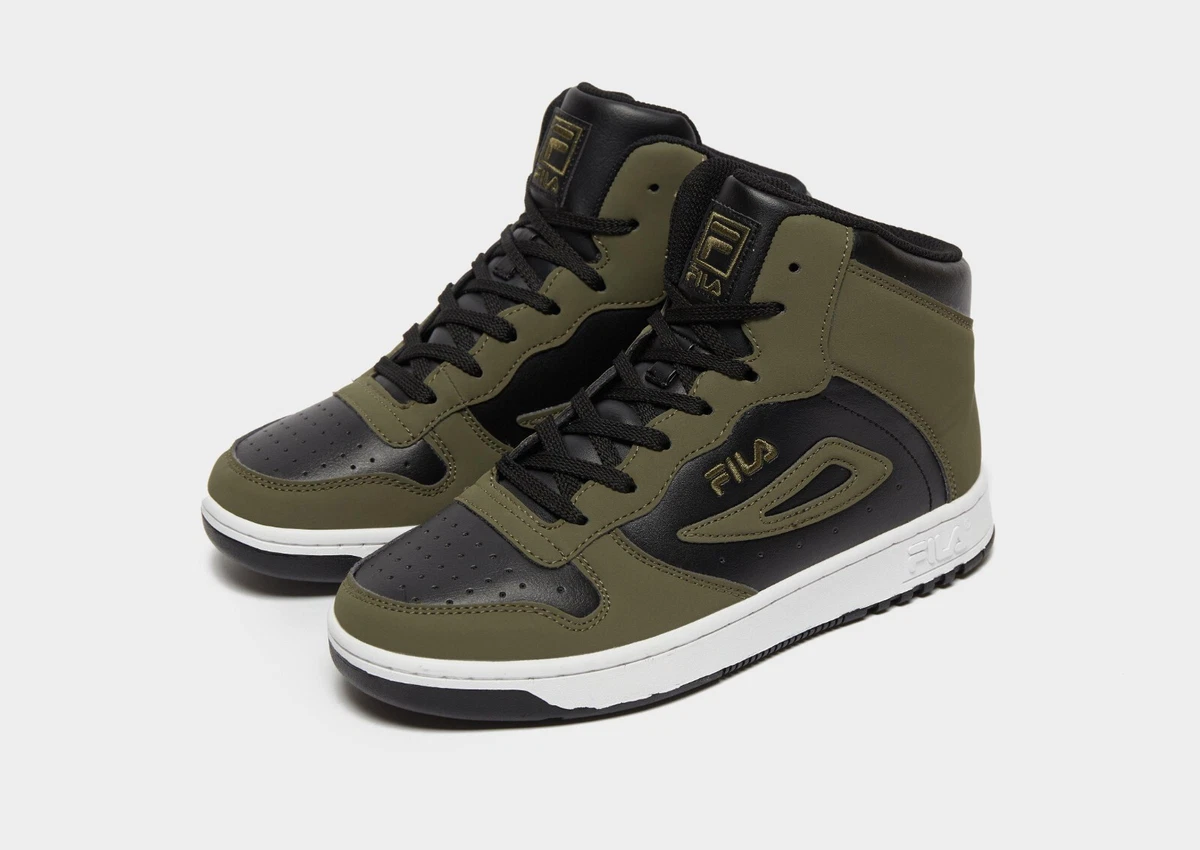 FILA FX 100 MID Boys Girls Trainers UK 4 4.5. EUR 37.5 38 Olive BLK BNB