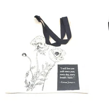 100% Cotton Canvas Totes Reusable Market Bag Printed with Sayings 'Jonquil Love'