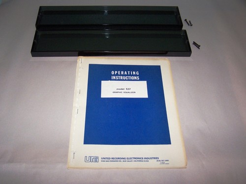 VINTAGE UREI Model 537 EQ PAIR-RARE WITH FRONT COVERS, MANUAL-Blue Logo - Afbeelding 2 van 10