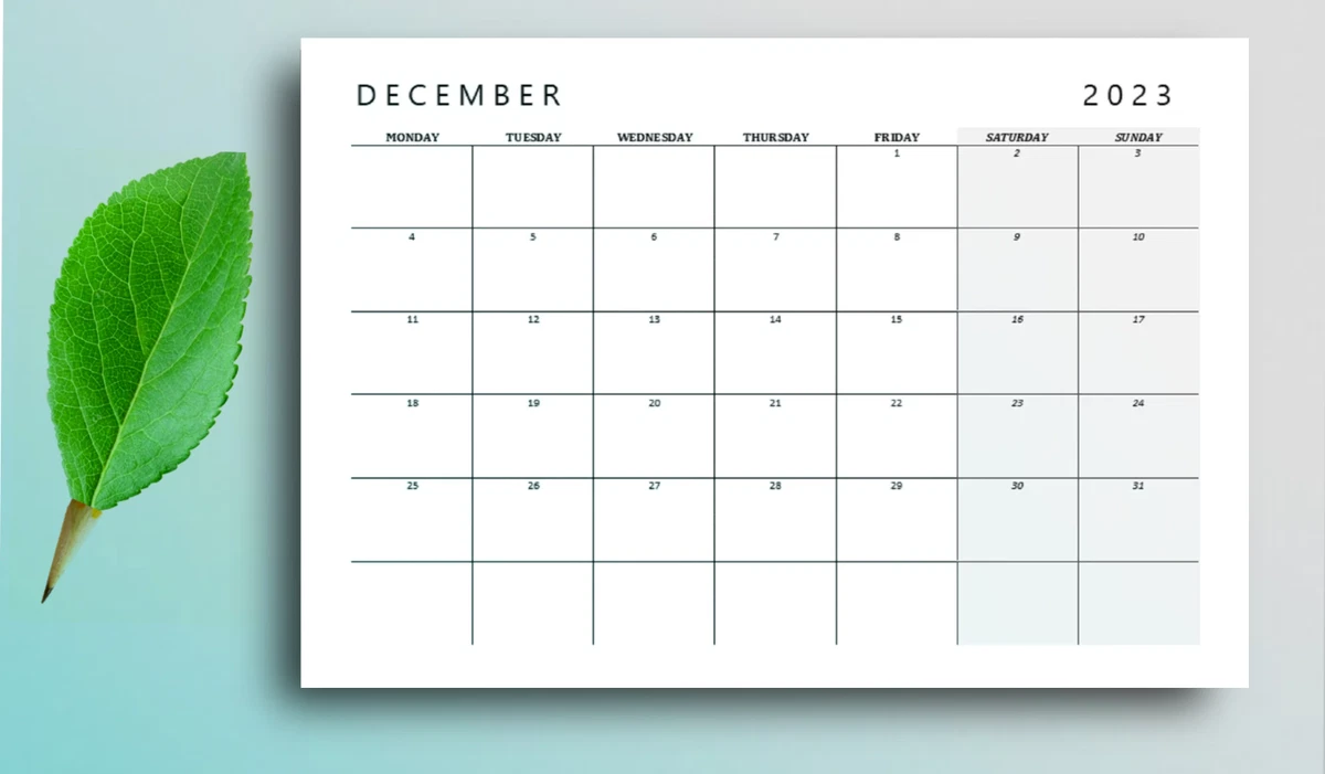 2023 Calendar Printable 5 DESIGNS, Monthly Calendar Planner 2023.