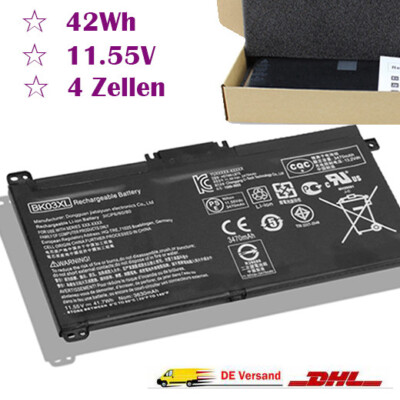42Wh BK03XL Akku Für HP Pavilion x360 14 Convertible PC 916811-855 HSTNN-LB7S DE