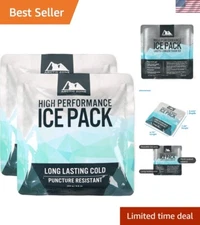 Soft and Durable Titan Ice Packs - 2 Pack, Ideal for Travel & Tailgates