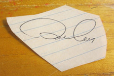Ron Cey Autographed 1.75X2.5 Cut Signature MLB Baseball Los Angeles Dodgers